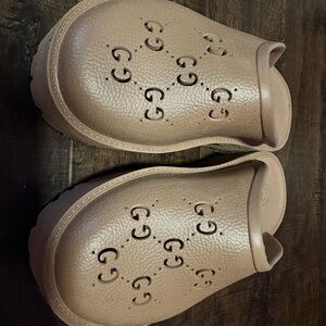 Perforated GG Gucci Platform mules women’s 38 (7.5/8)